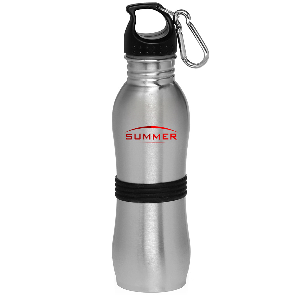 Picture of 24 Oz. Stainless Steel with Rubber Grip Bottles