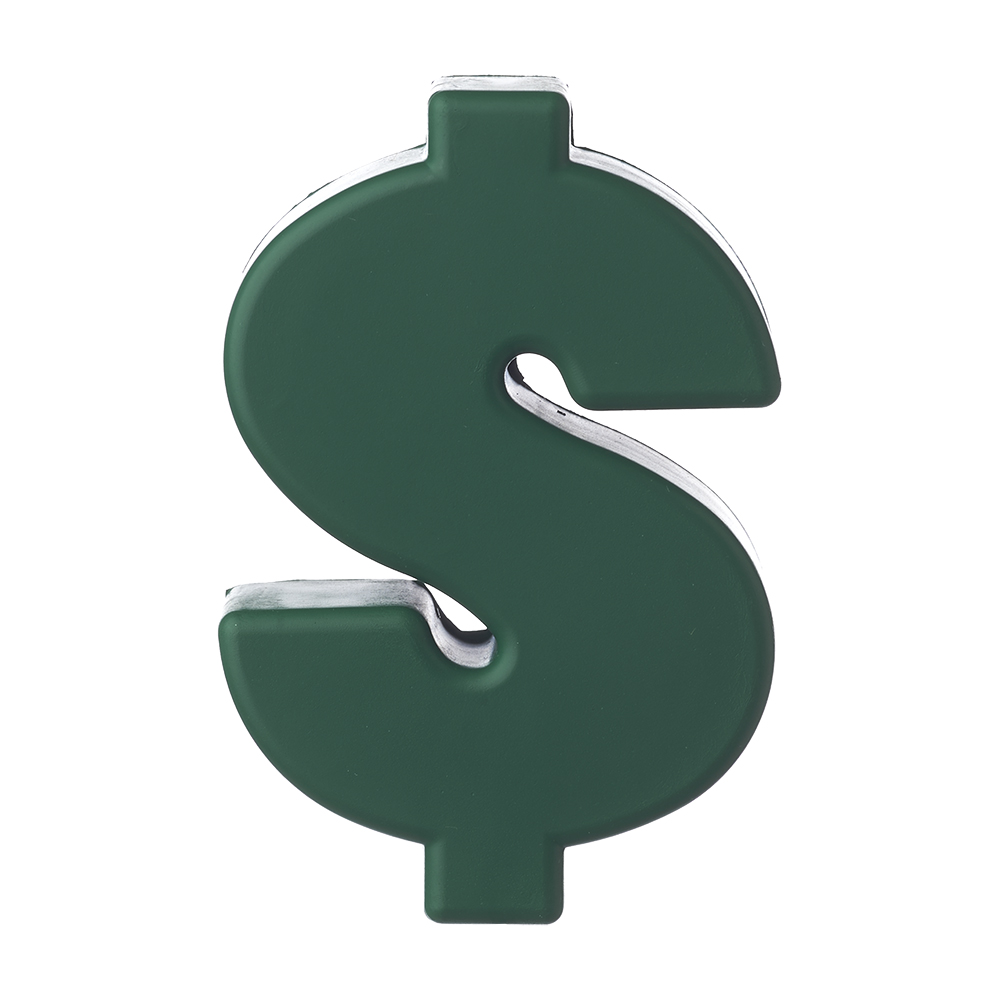 Picture of Money Sign Shaped Stress Balls