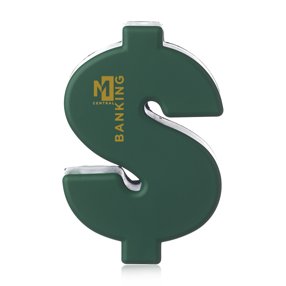 Picture of Money Sign Shaped Stress Balls