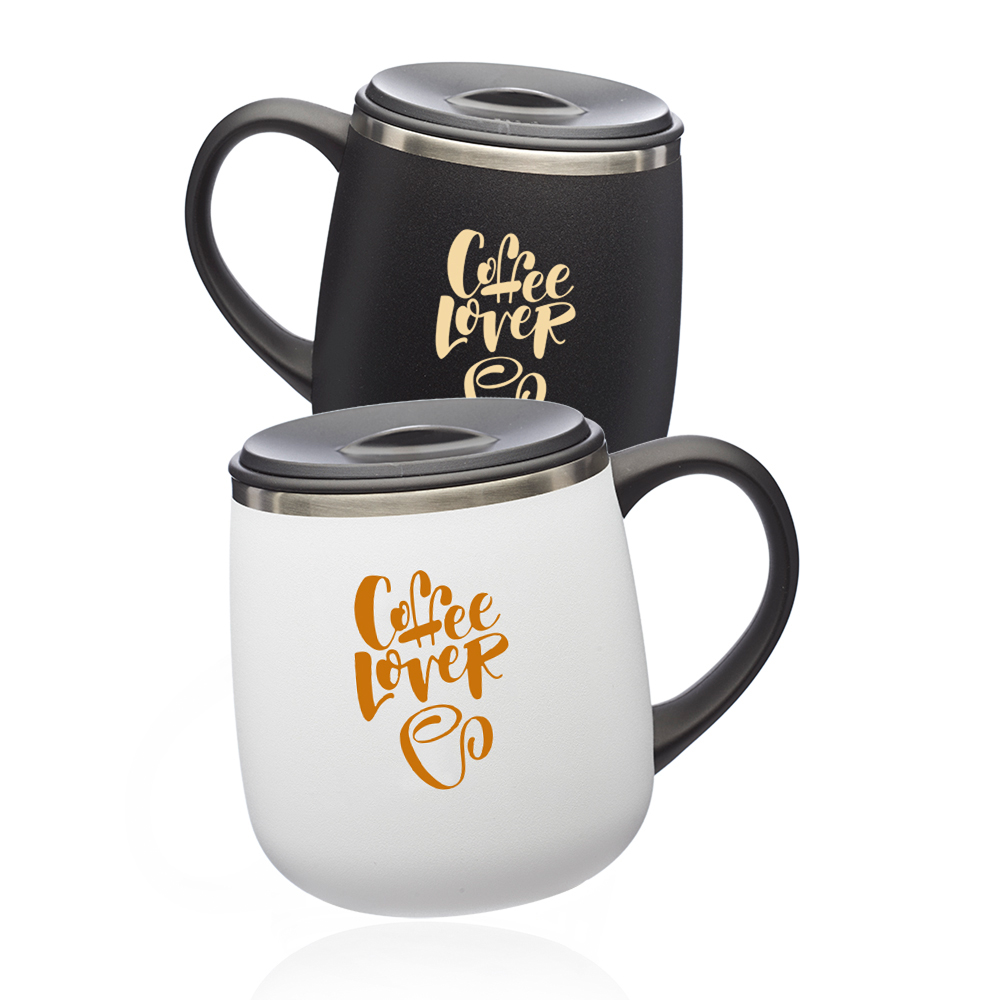 Picture of 11 Oz. Stainless Steel Coffee Mugs with Lid