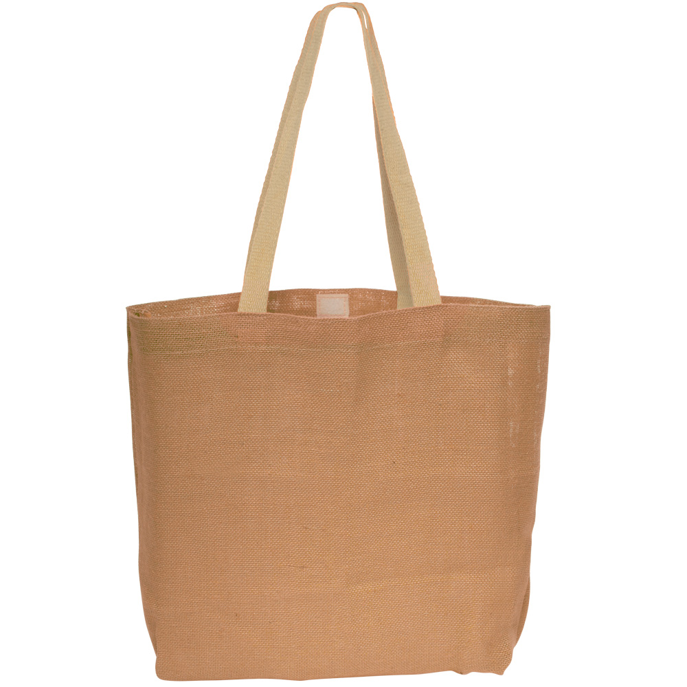 Picture of Natural Jute Fiber Carry-On Tote Bags (17"x13")