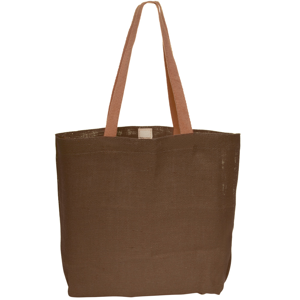 Picture of Natural Jute Fiber Carry-On Tote Bags (17"x13")
