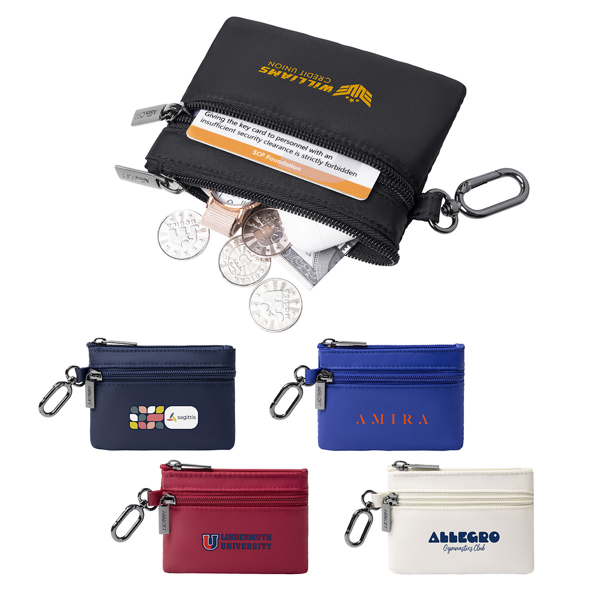 Picture of AeroLOFT® Carabiner Zip Wallet