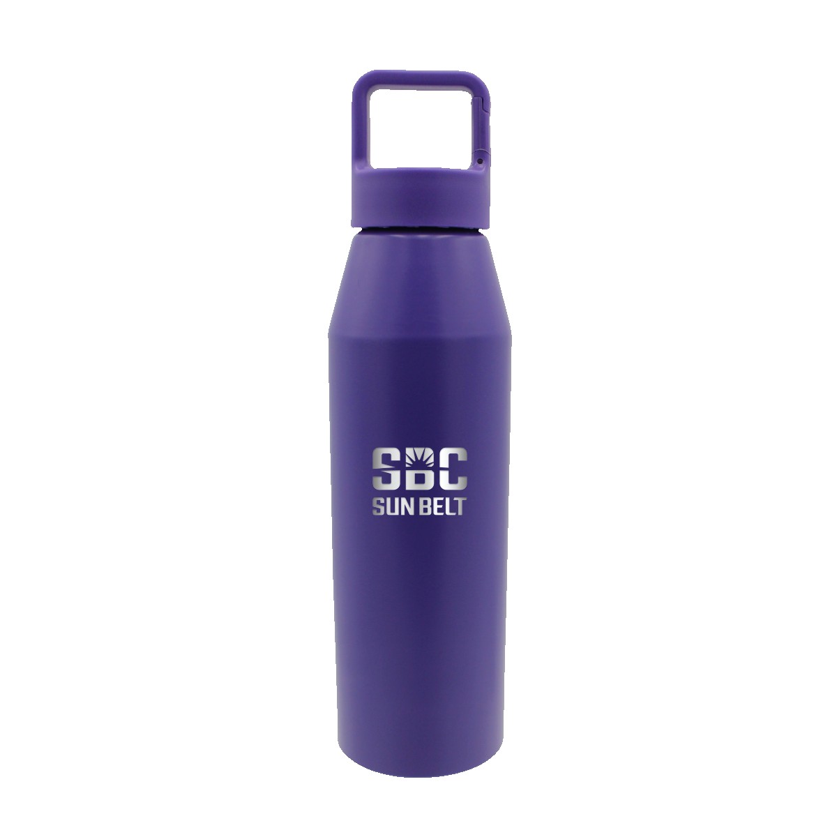 Picture of 25 oz. Recycled Aluminum Bottle with Carabiner Lid, Laser Engraved, Small