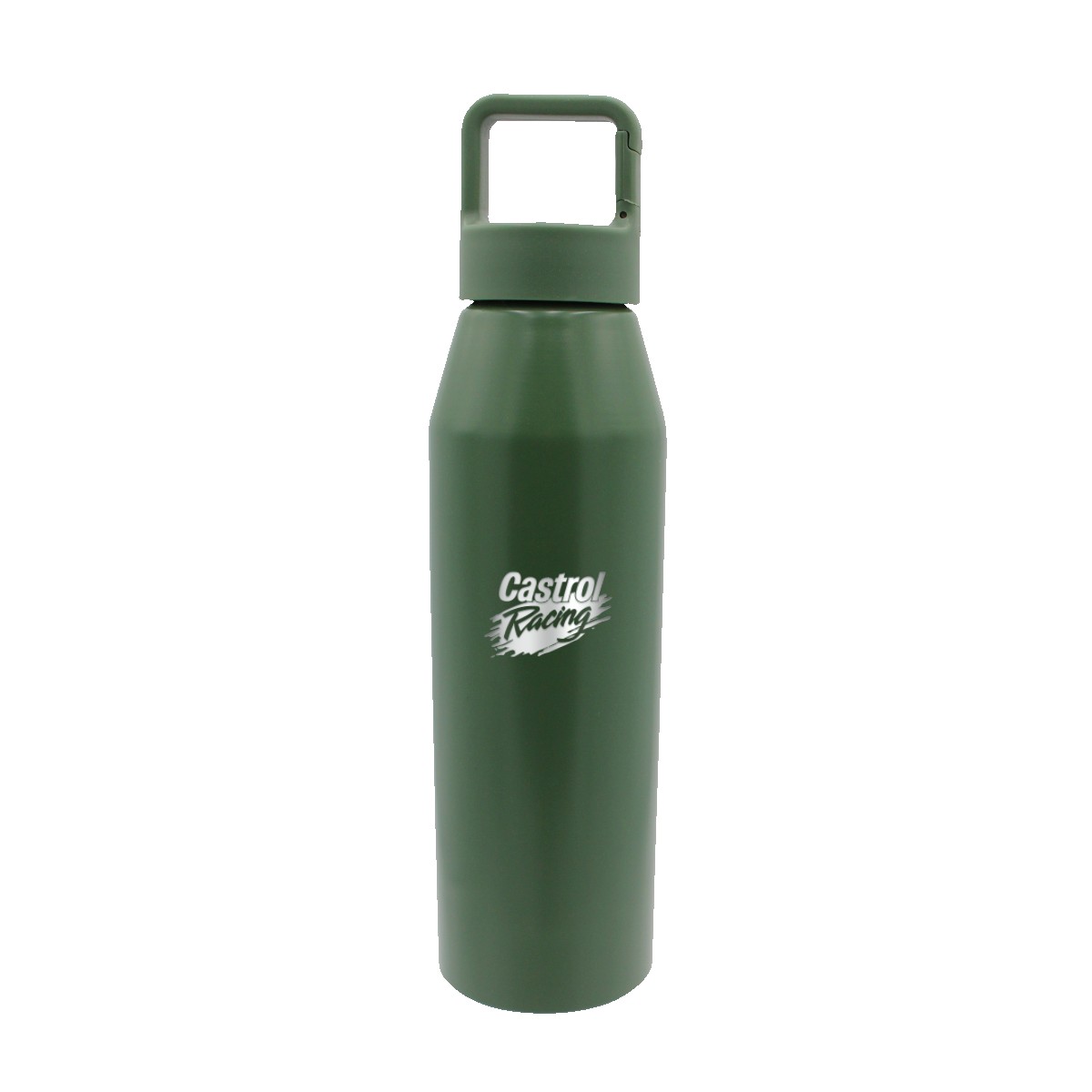 Picture of 25 oz. Recycled Aluminum Bottle with Carabiner Lid, Laser Engraved, Small