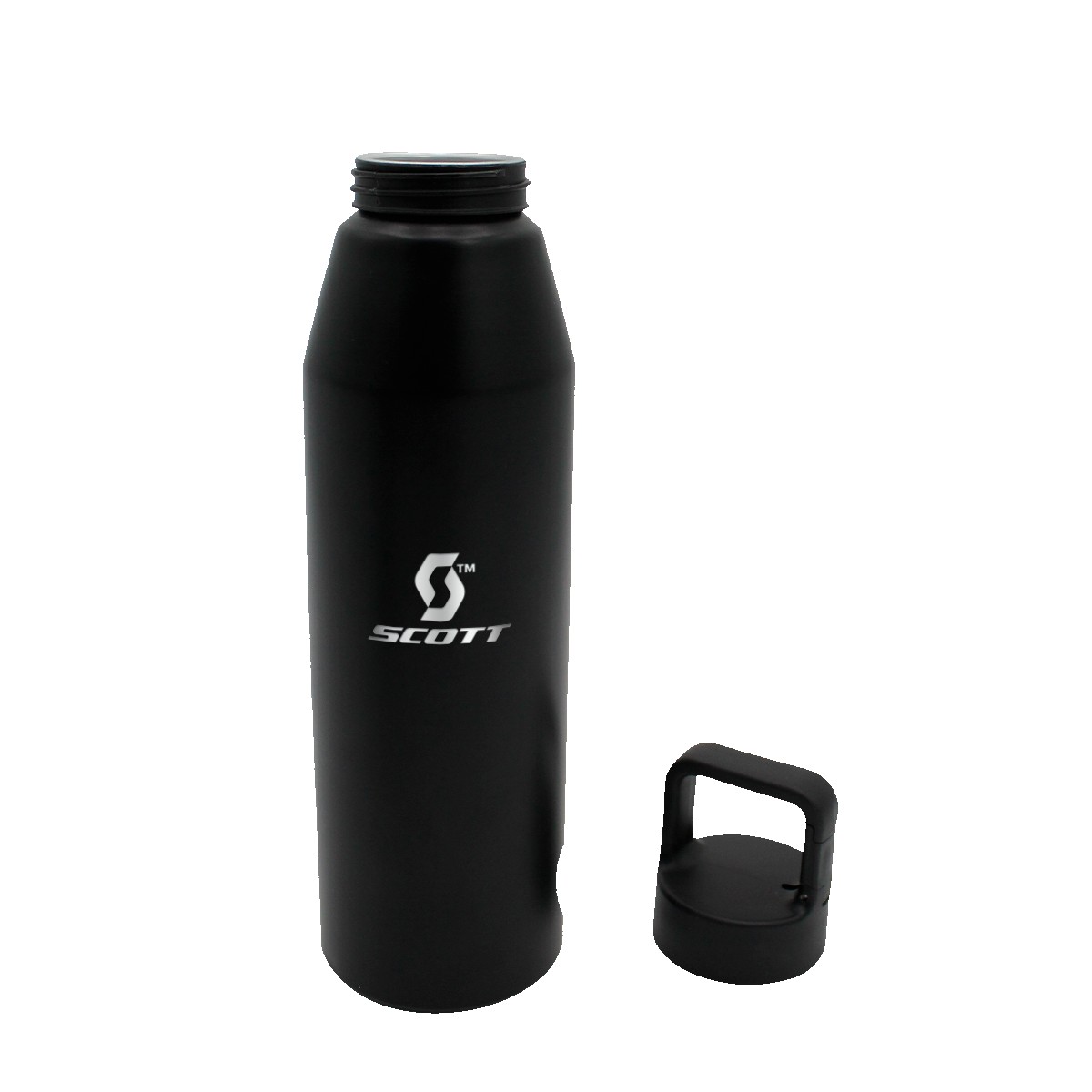 Picture of 25 oz. Recycled Aluminum Bottle with Carabiner Lid, Laser Engraved, Small