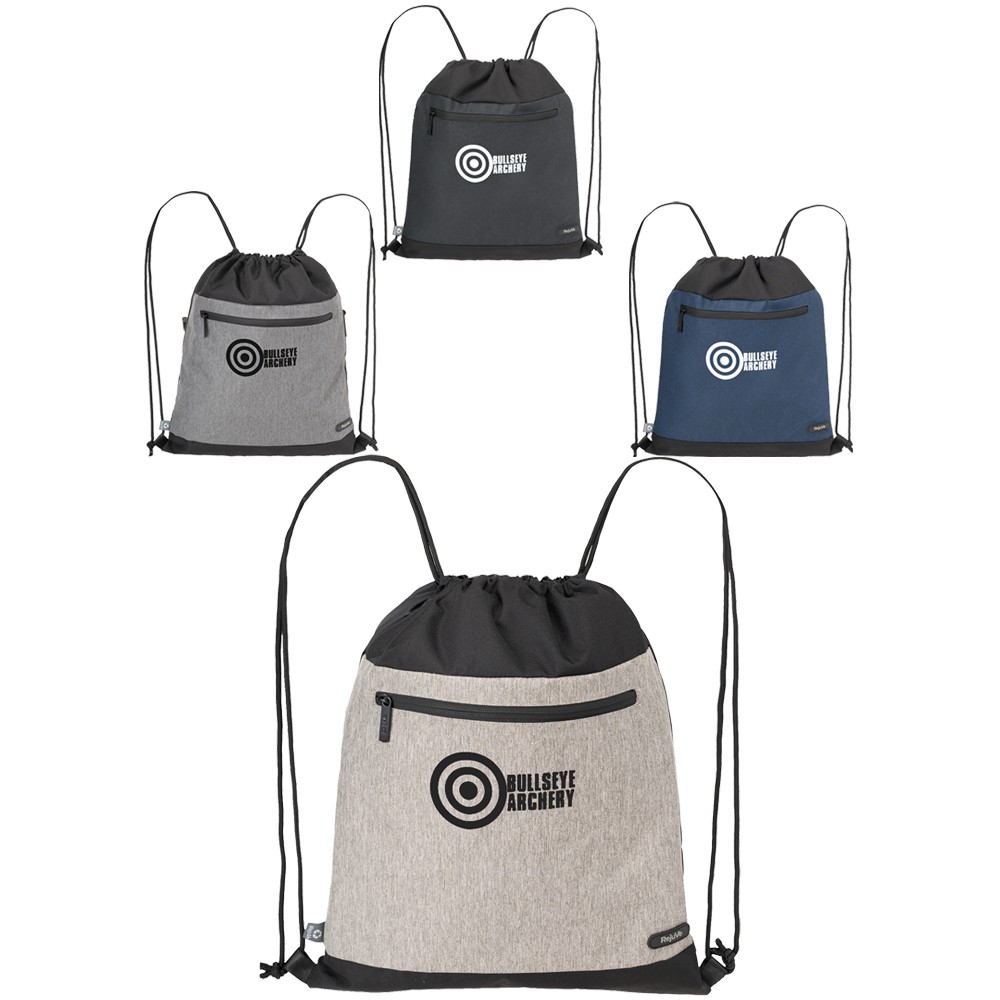Picture of RejuVe MILANO Recycled Heather Drawstring Bag