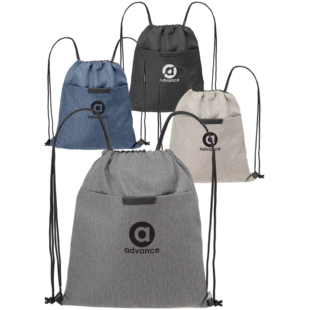Picture of RejuVe X-PAK Recycled Heather Drawstring Bag