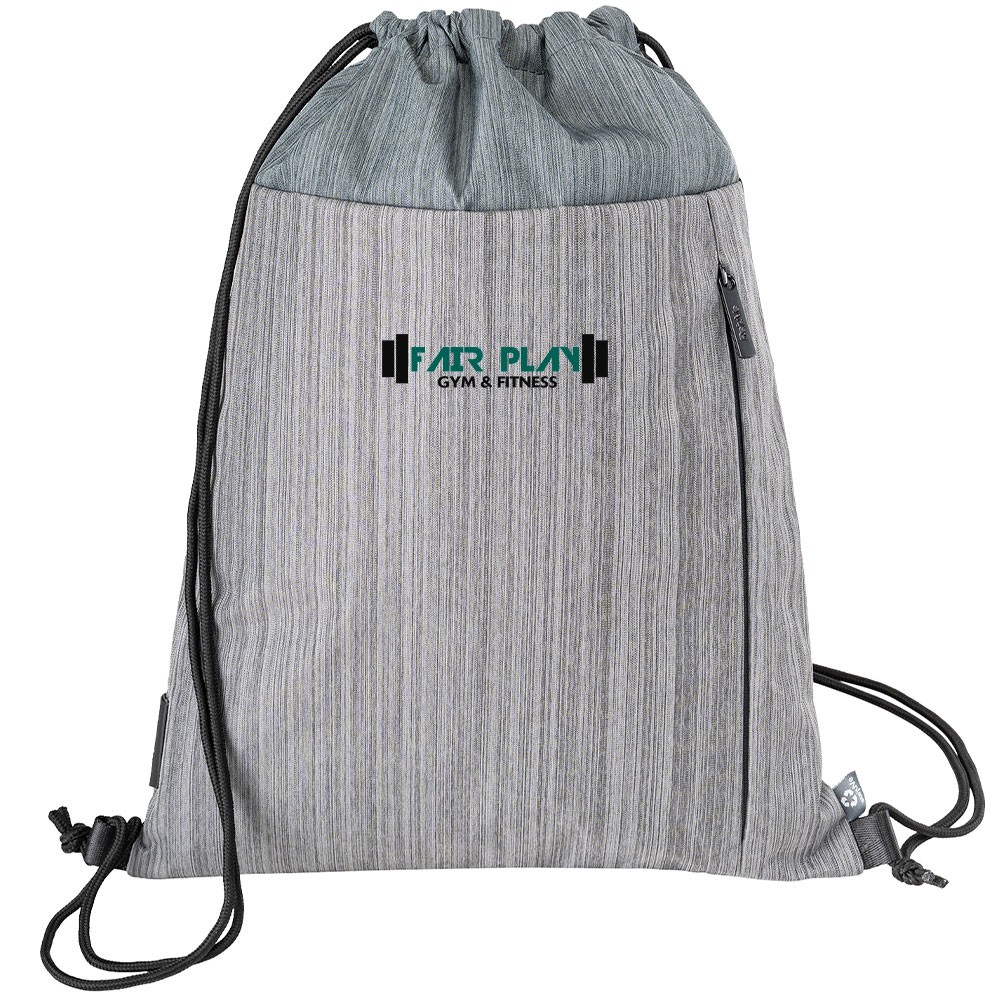 Picture of RejuVe MOTO Recycled Heather Drawstring Bags
