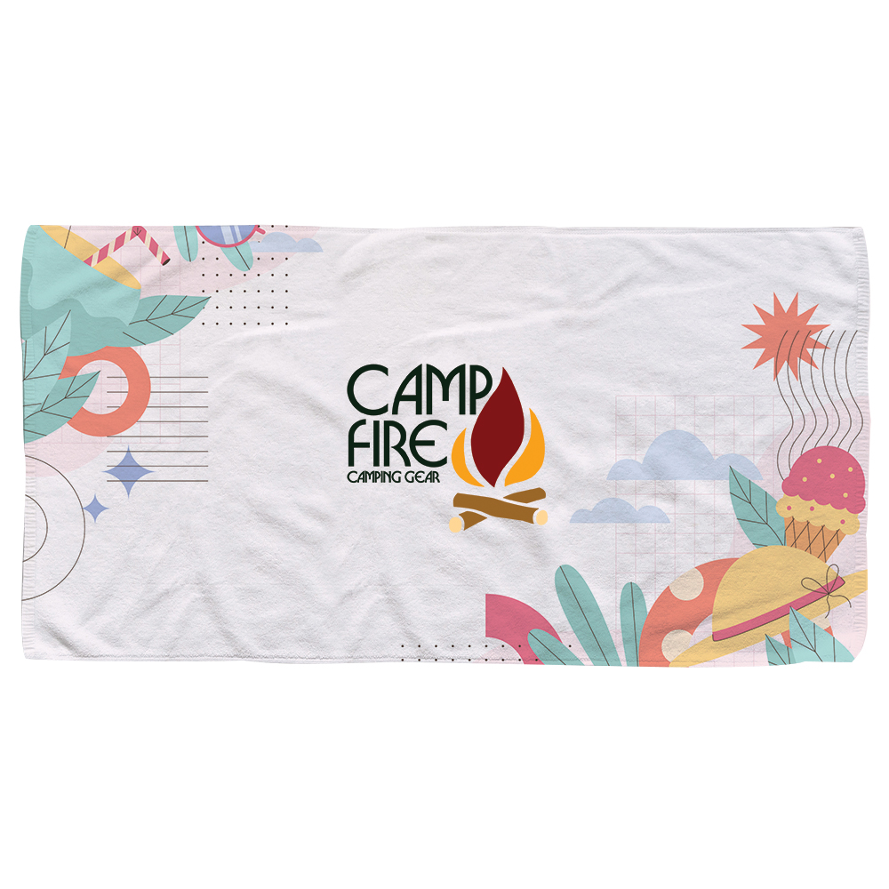 Picture of 70" x 35" Premium Dye Sublimated Beach Towel