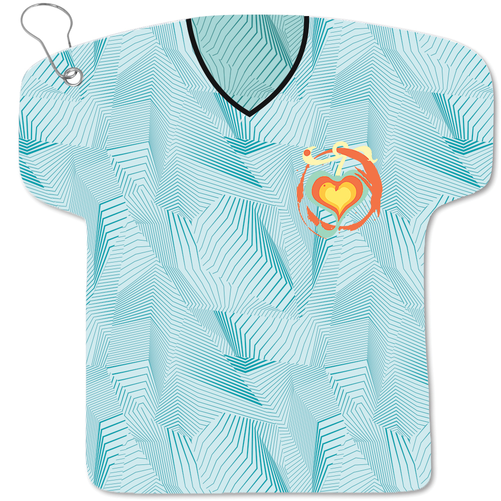 Picture of 22" x 23" Golf Jersey Shaped Towel with Grommet