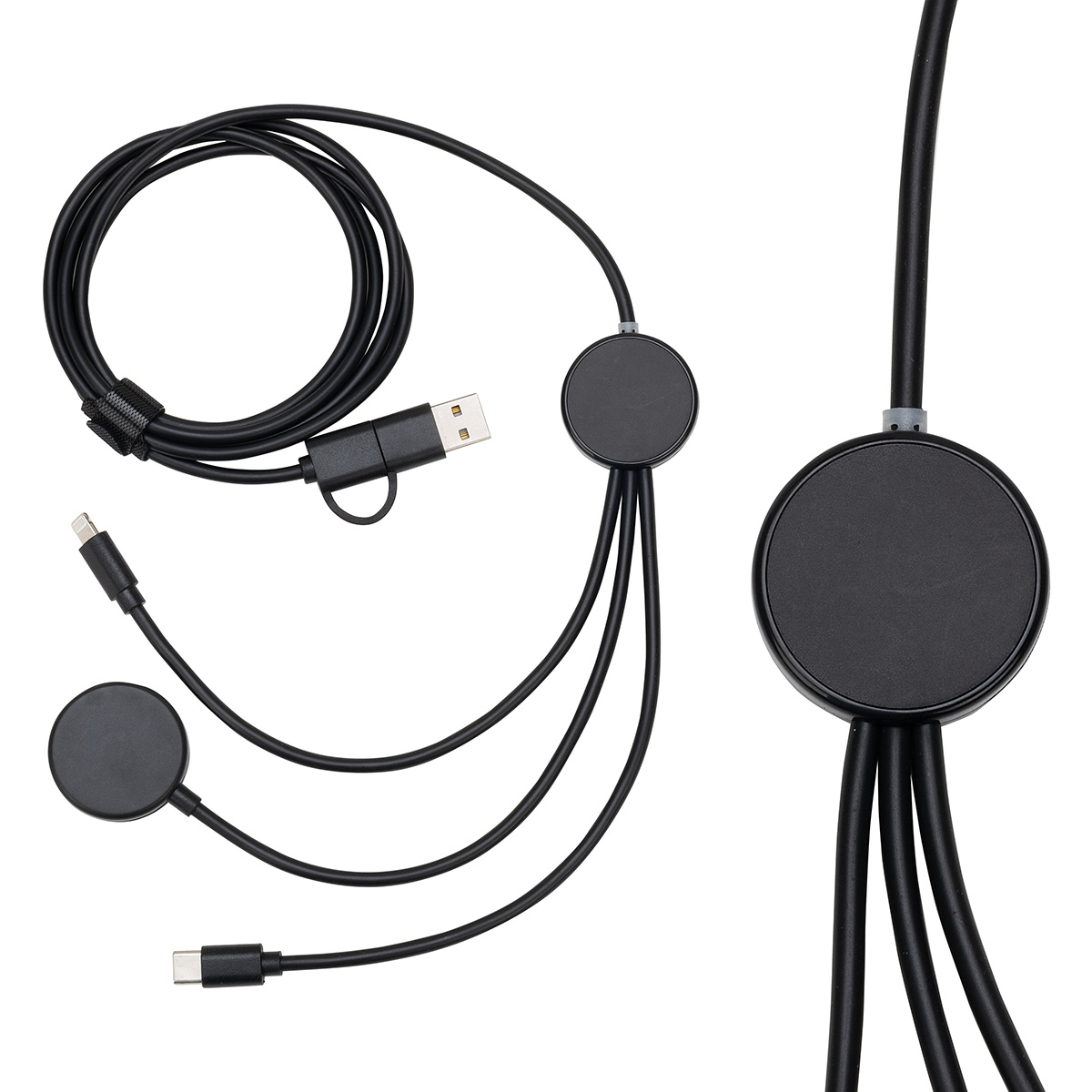 Picture of Infinity 5-in-1 59" Charging Cable with Watch Charger & Light-Up Logo