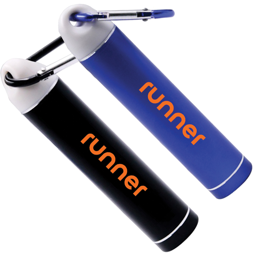 Picture of 2200 mAh Aluminum Power Bank with Carabiner