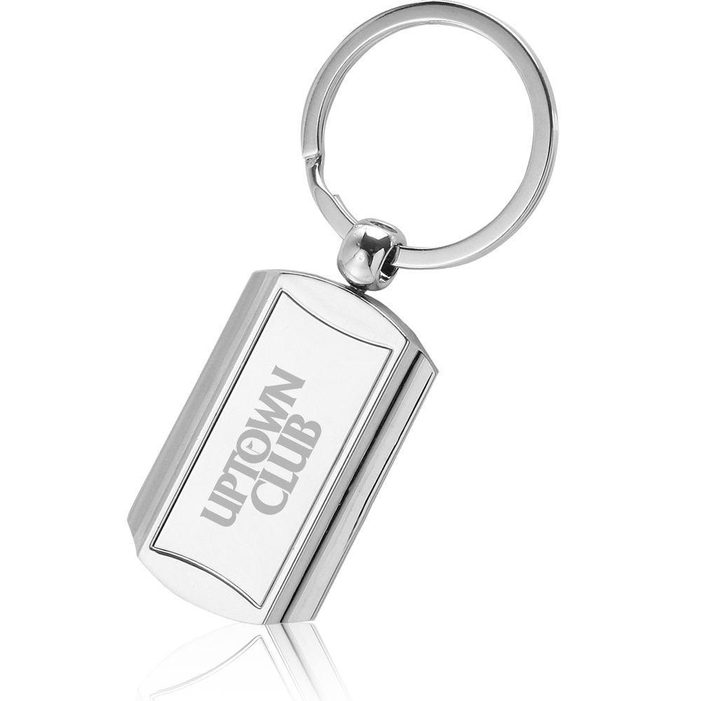 Picture of Rounded End Metal Keychains