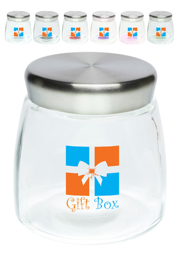 Picture of 32 Oz. Logo Glass Candy Jars