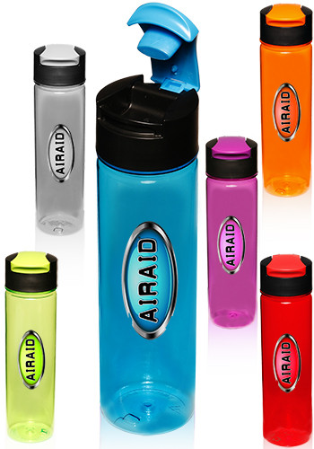 Picture of 24 Oz. Slim Water Bottles with Flip Top