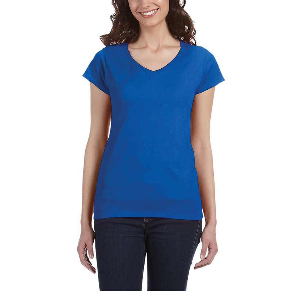 Picture of Gildan Ladies' SoftStyle® Fitted V-Neck Shirts