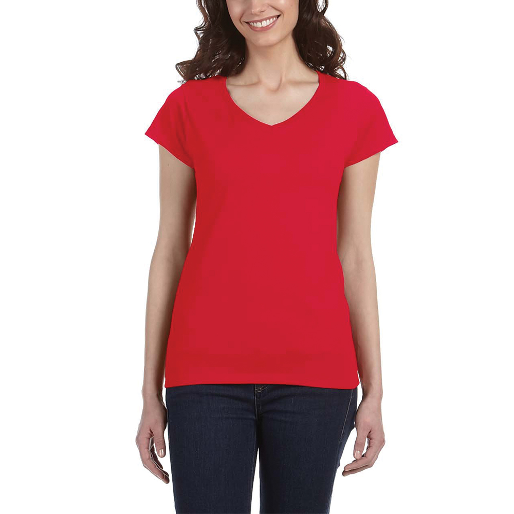 Picture of Gildan Ladies' SoftStyle® Fitted V-Neck Shirts