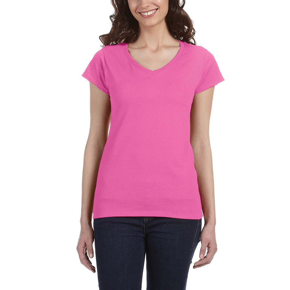 Picture of Gildan Ladies' SoftStyle® Fitted V-Neck Shirts