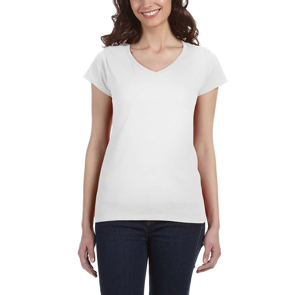 Picture of Gildan Ladies' SoftStyle® Fitted V-Neck Shirts