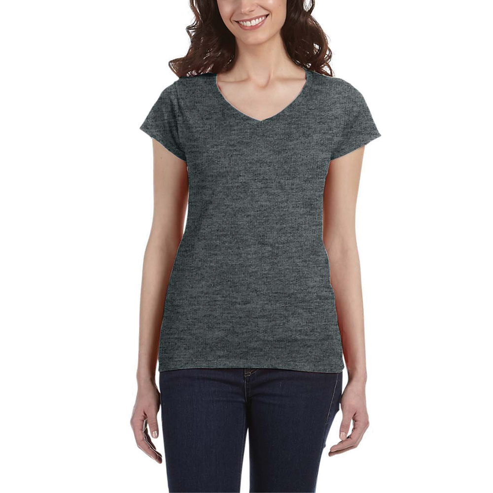 Picture of Gildan Ladies' SoftStyle® Fitted V-Neck Shirts