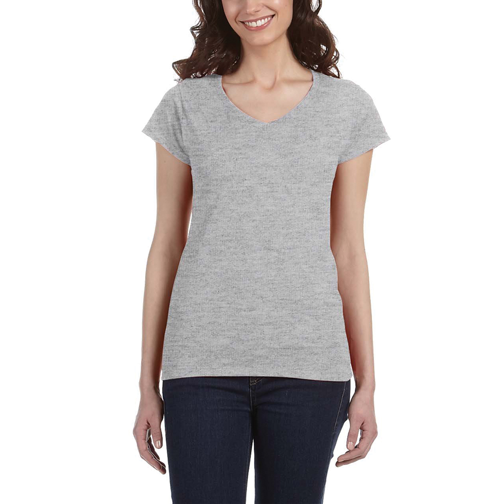 Picture of Gildan Ladies' SoftStyle® Fitted V-Neck Shirts