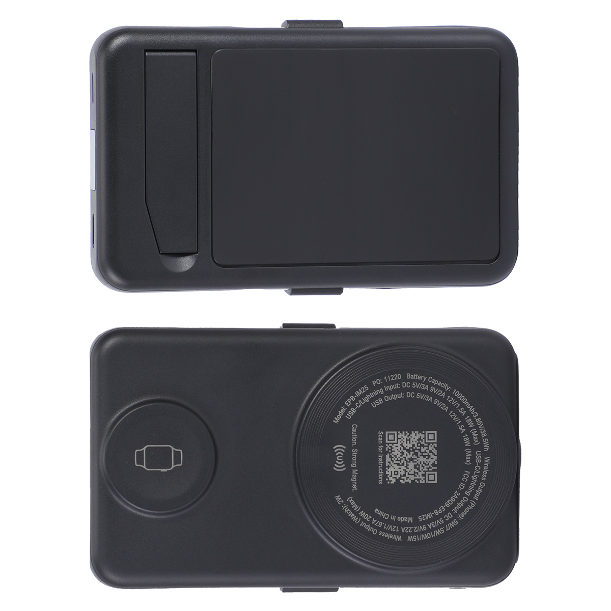 Picture of Imperial 10000mAh Light-Up Power Bank with Magnetic Wireless Charger, Watch