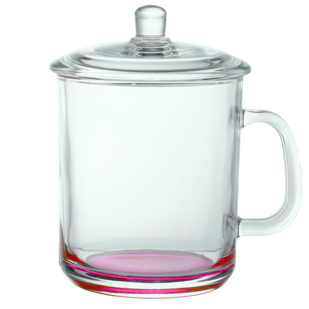 Picture of 15 oz. Glass Tea Cups with Lids