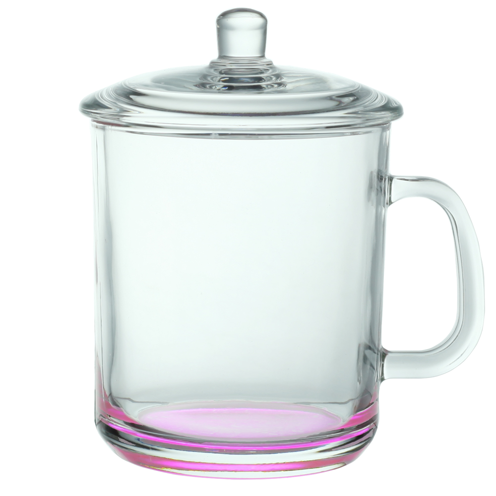 Picture of 15 oz. Glass Tea Cups with Lids
