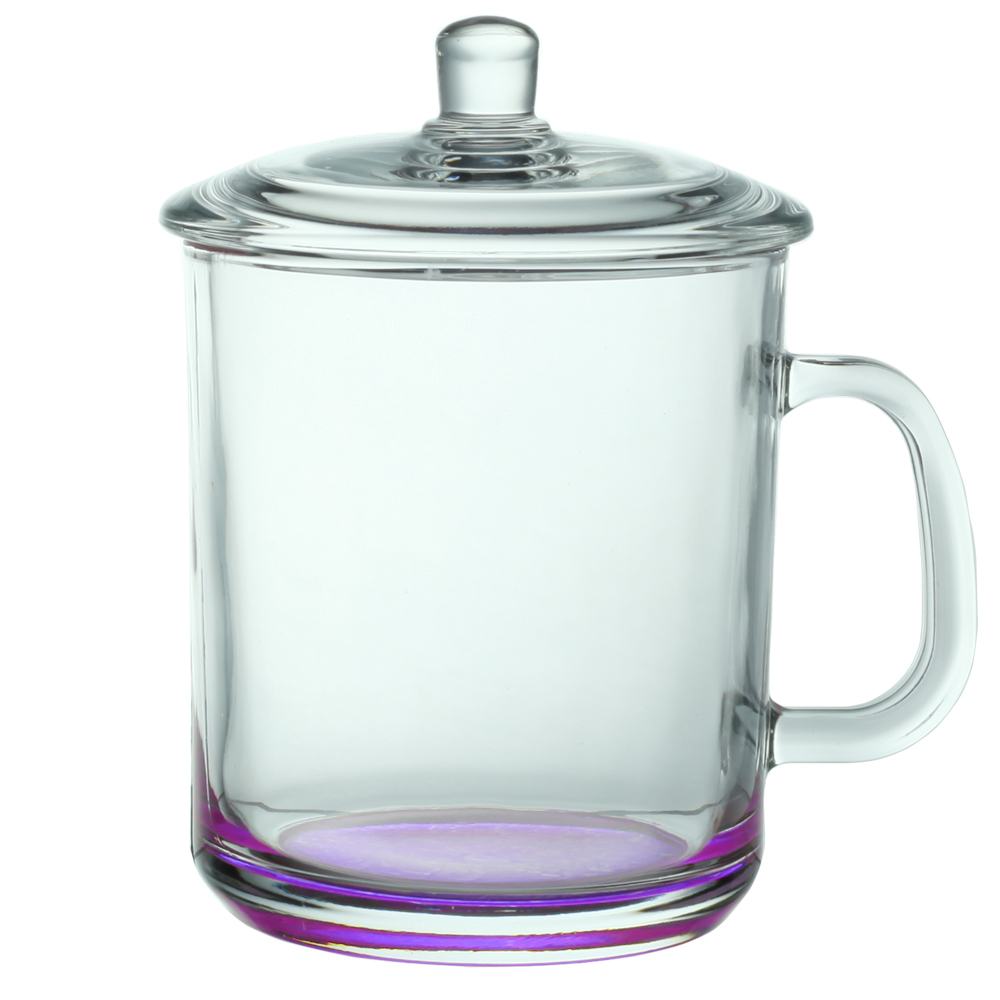Picture of 15 oz. Glass Tea Cups with Lids