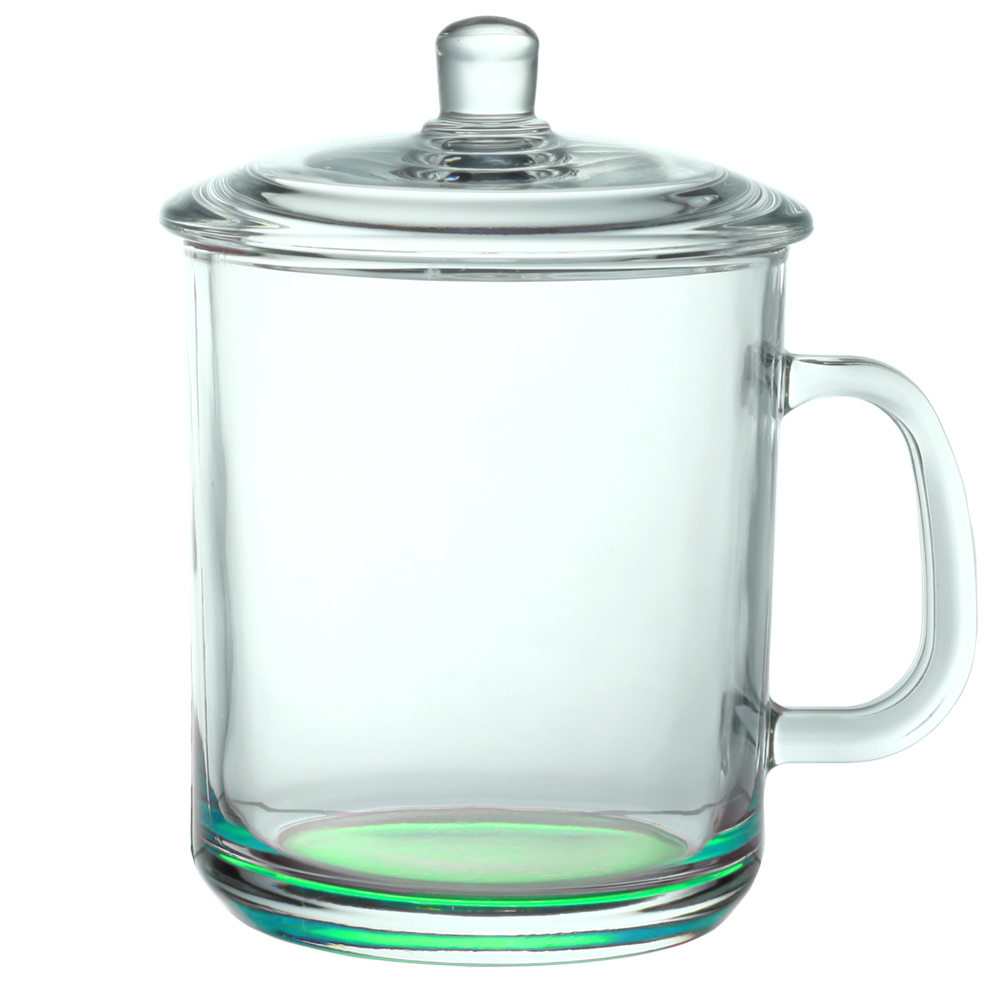Picture of 15 oz. Glass Tea Cups with Lids
