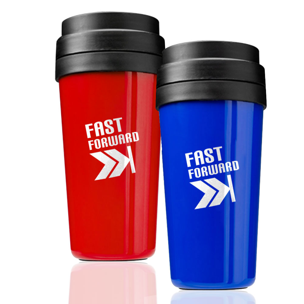 Picture of 16 Oz. Plastic Insulated Tumbler w/ Tiered Lid