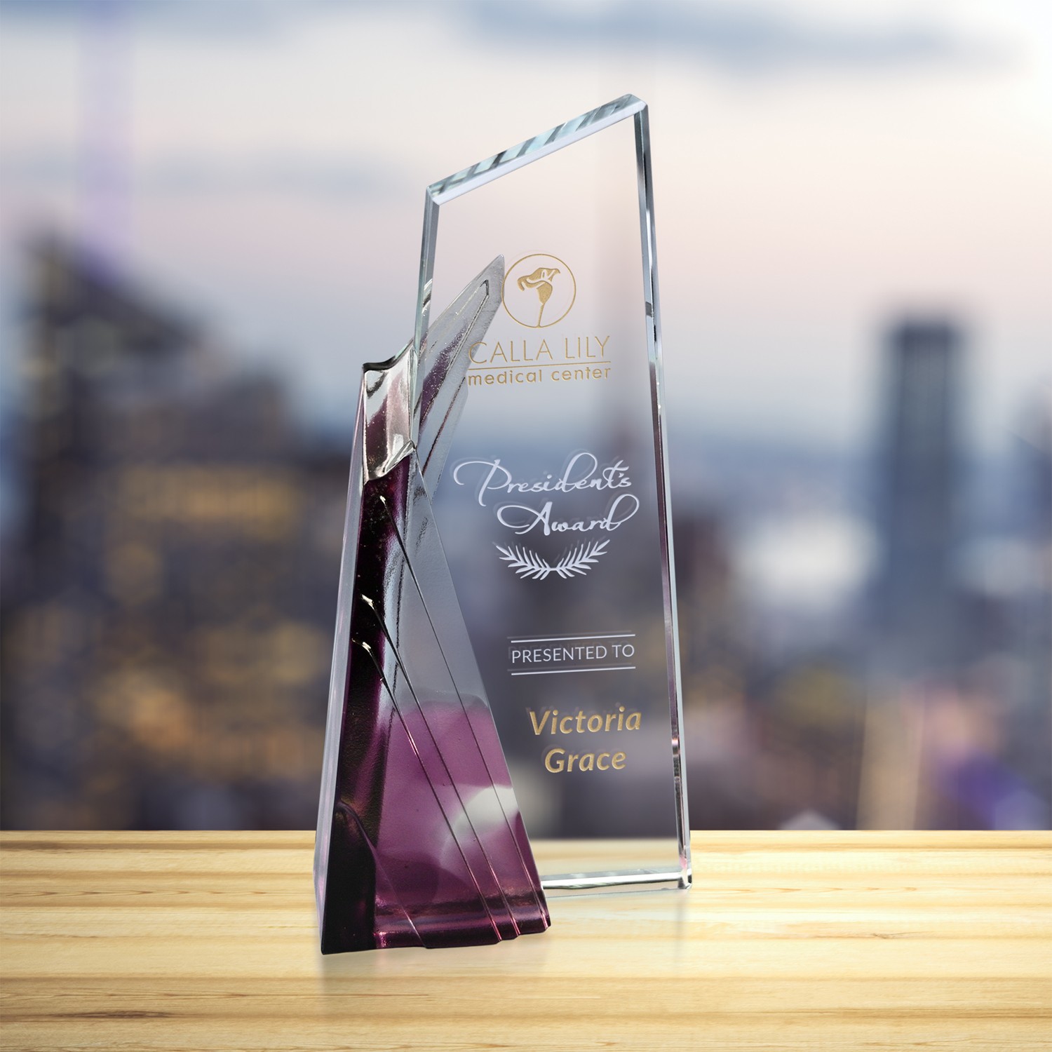 Picture of Achievement Purple Award 8-1/2"