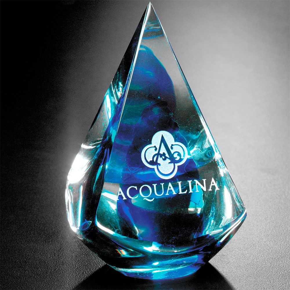 Picture of Blue Quatro Pyramid 4"