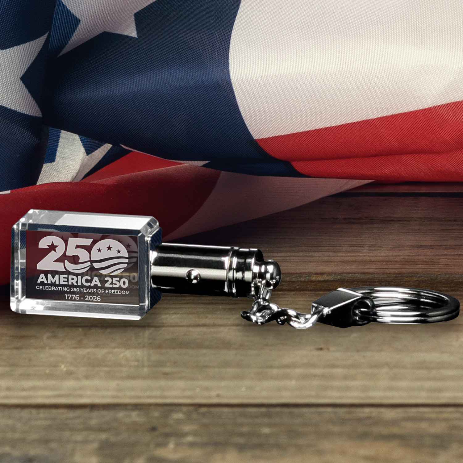 Picture of Rectangle Lighted Keychain