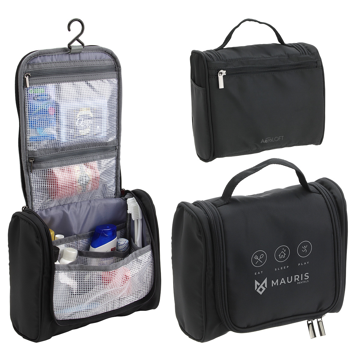Picture of AeroLOFT® Jet Black Toiletry Kit
