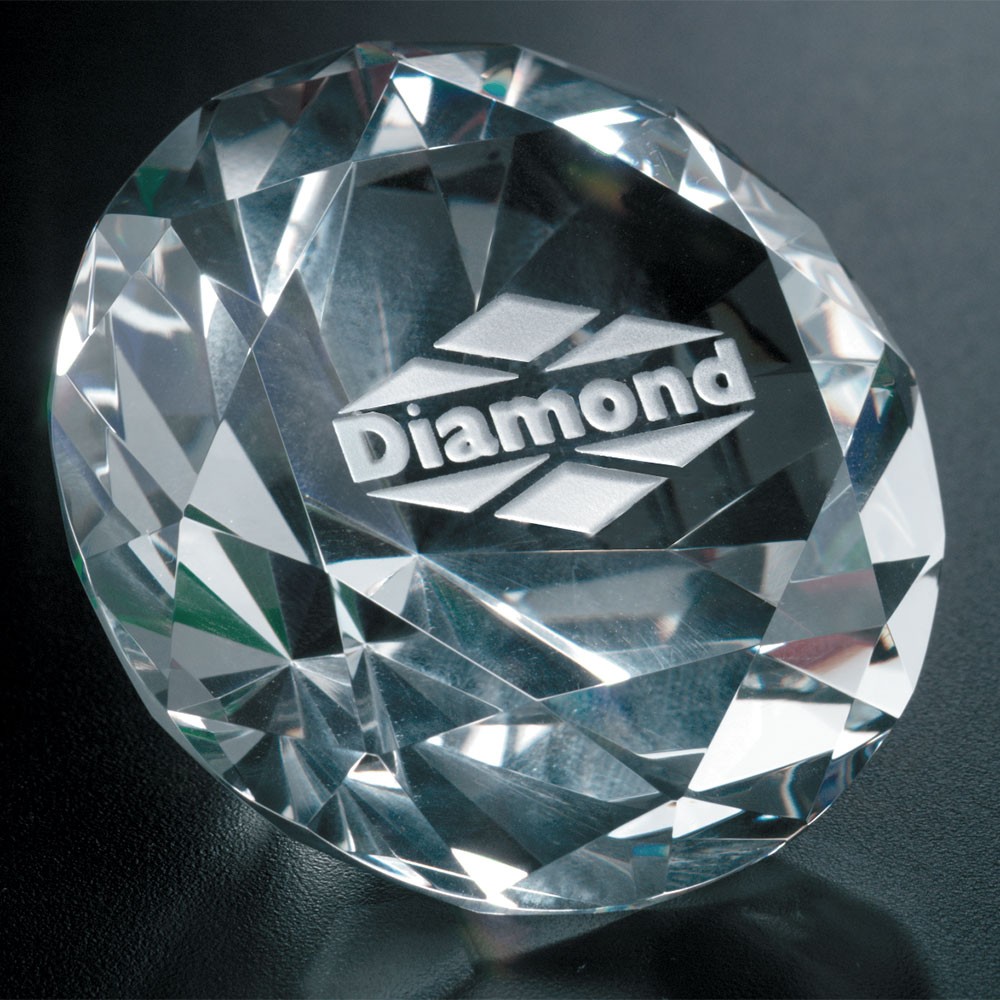 Picture of Diamond Paperweight 3-1/4" Dia.