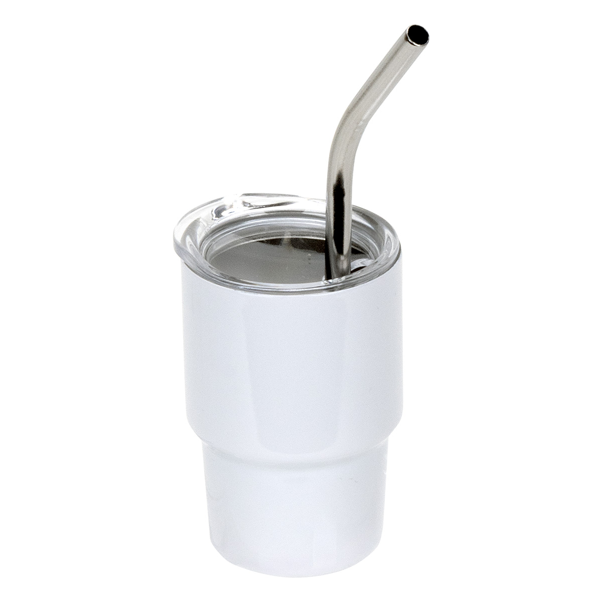 Picture of Mini Belmont 3 oz Double-Wall Stainless Steel Tumbler with Straw