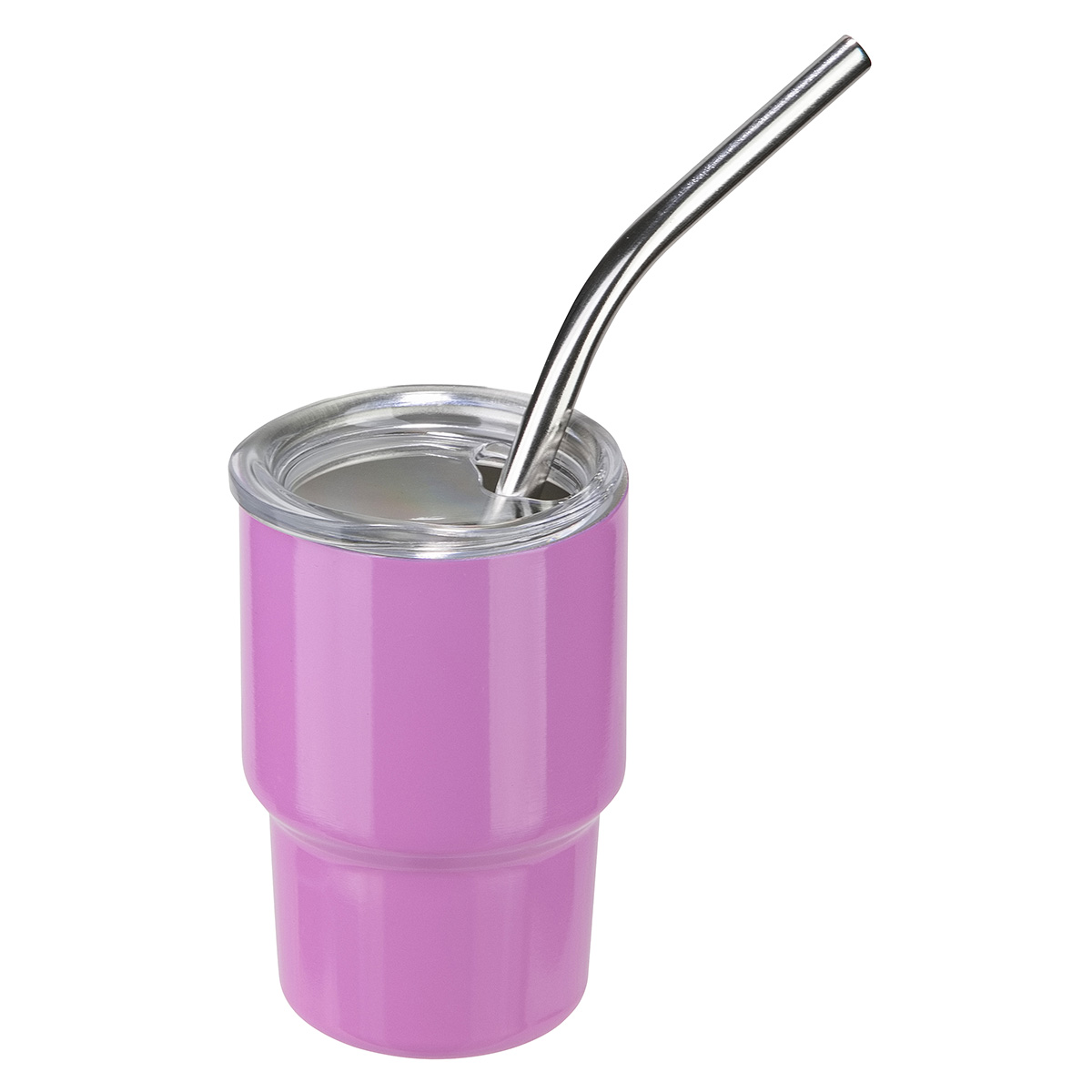 Picture of Mini Belmont 3 oz Double-Wall Stainless Steel Tumbler with Straw