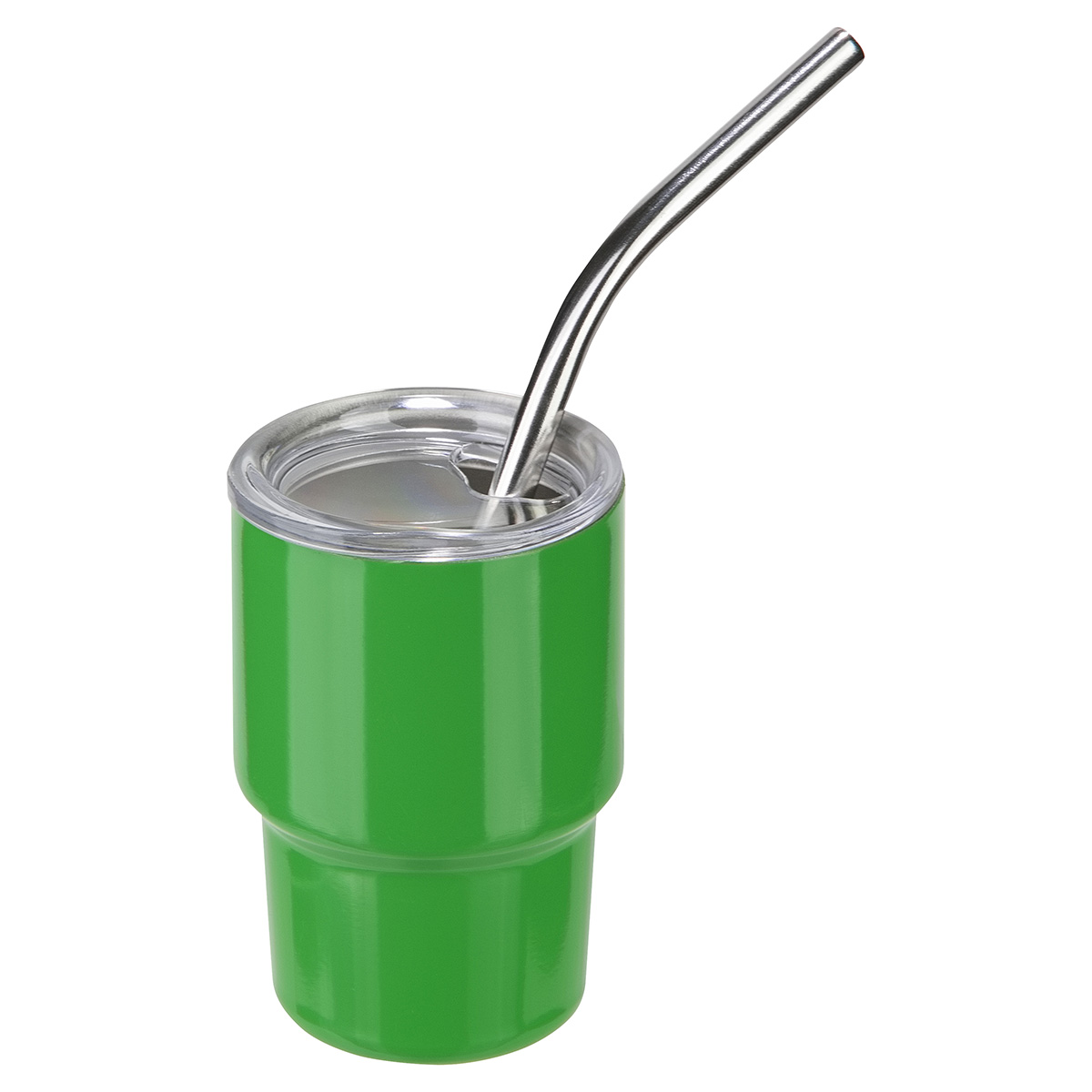 Picture of Mini Belmont 3 oz Double-Wall Stainless Steel Tumbler with Straw