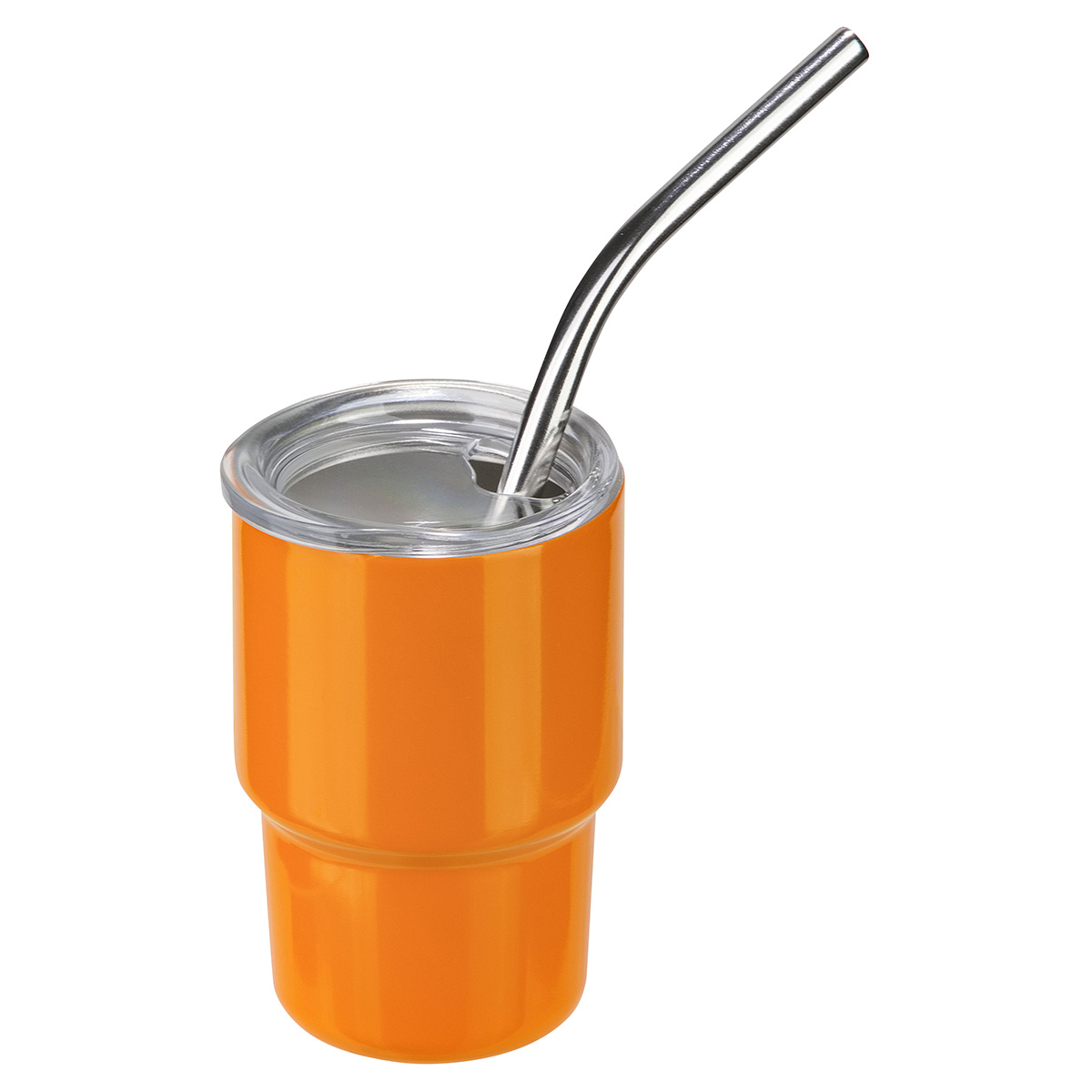 Picture of Mini Belmont 3 oz Double-Wall Stainless Steel Tumbler with Straw