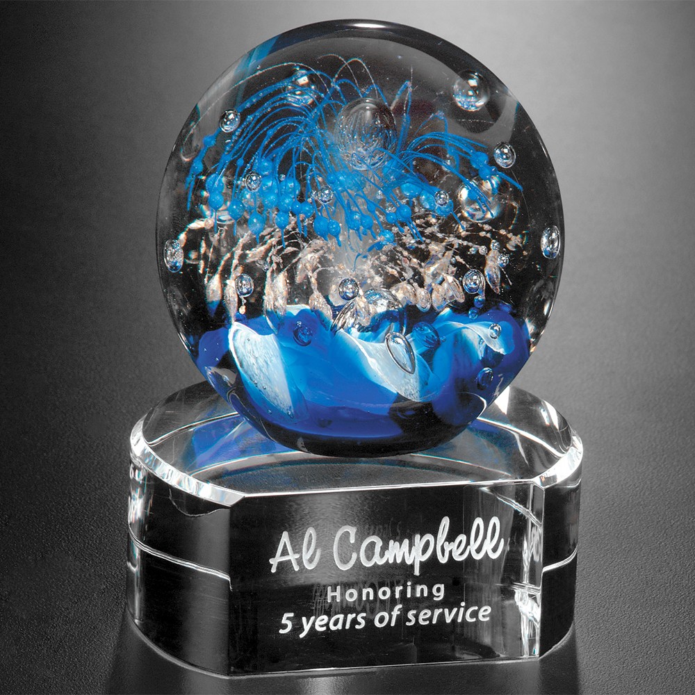 Picture of Celebration on Clear Base 5"