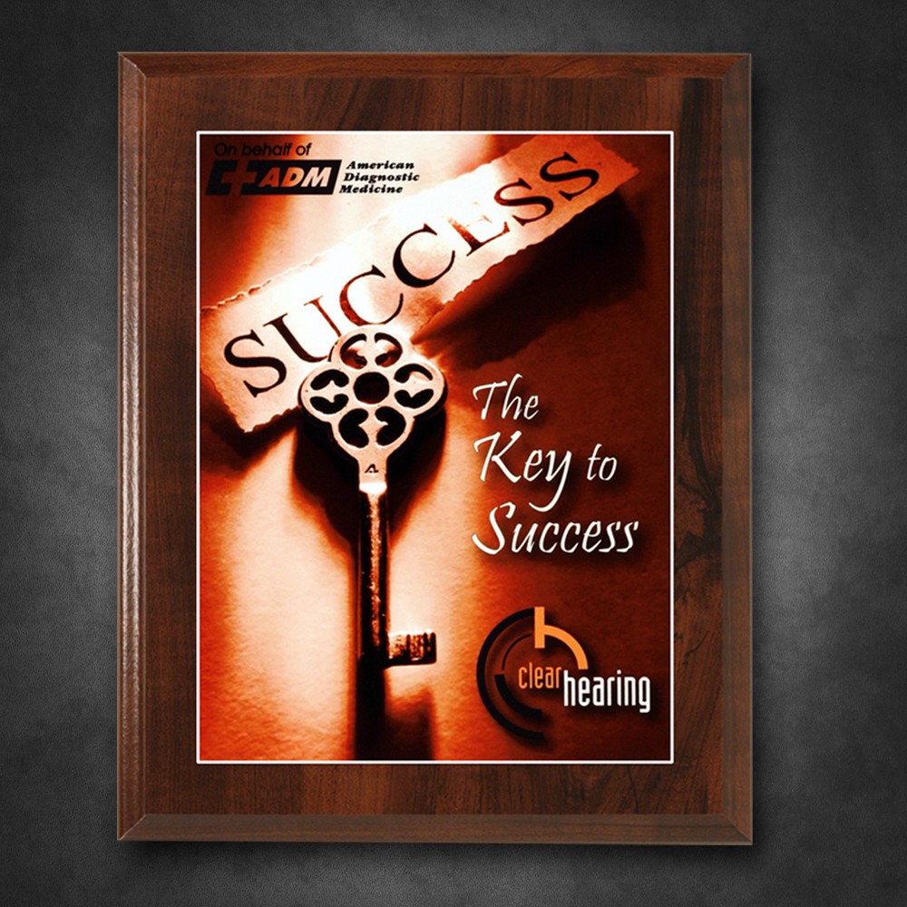 Picture of Econo Cherry Plaque 8" x 10" with Sublimated Plate
