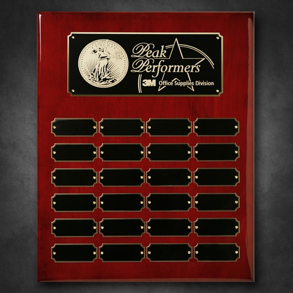 Picture of Rosewood Piano Finish Perpetual Plaque 12" x 15"