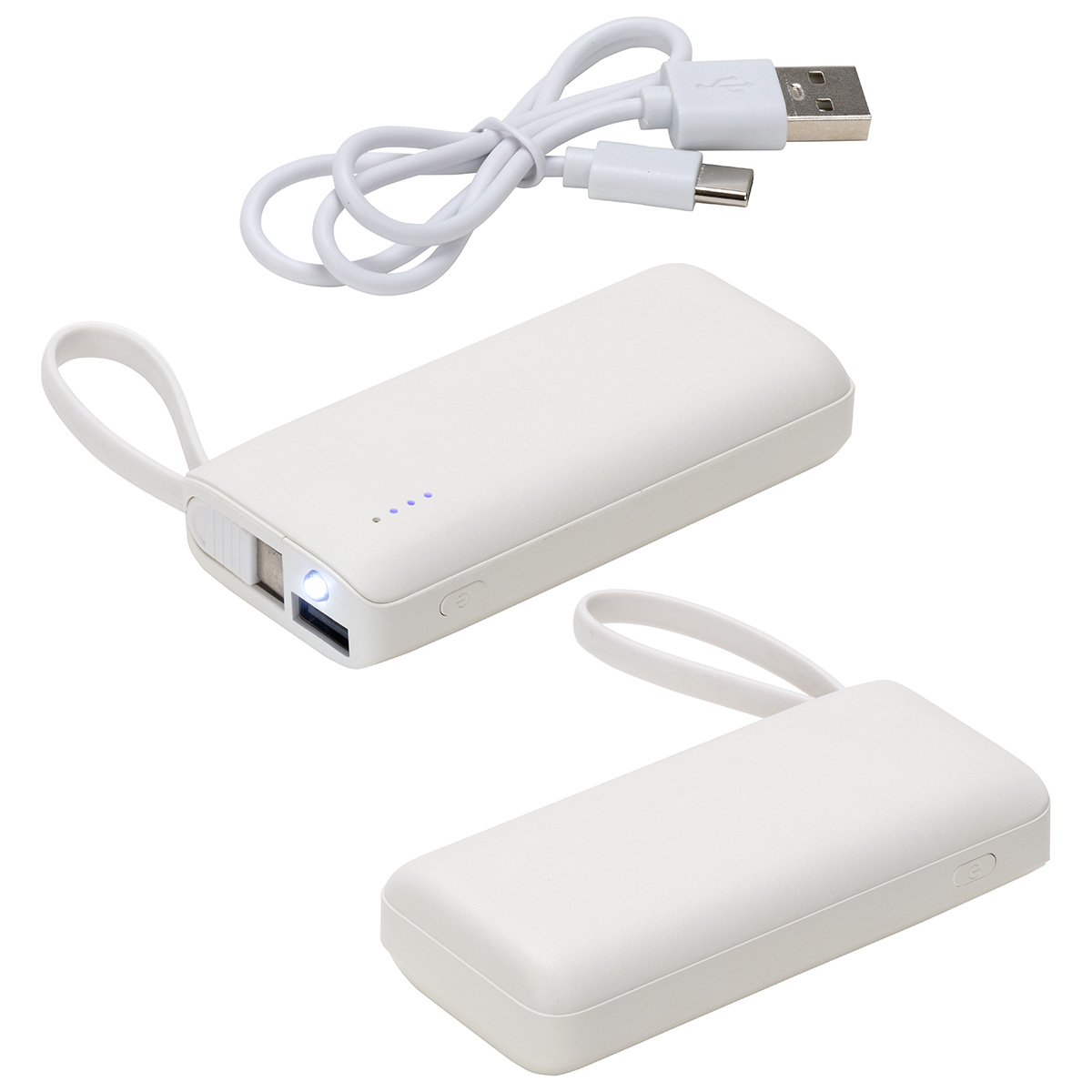 Picture of Chancellor 5000mAh Power Bank with USB-C Built-in Cable