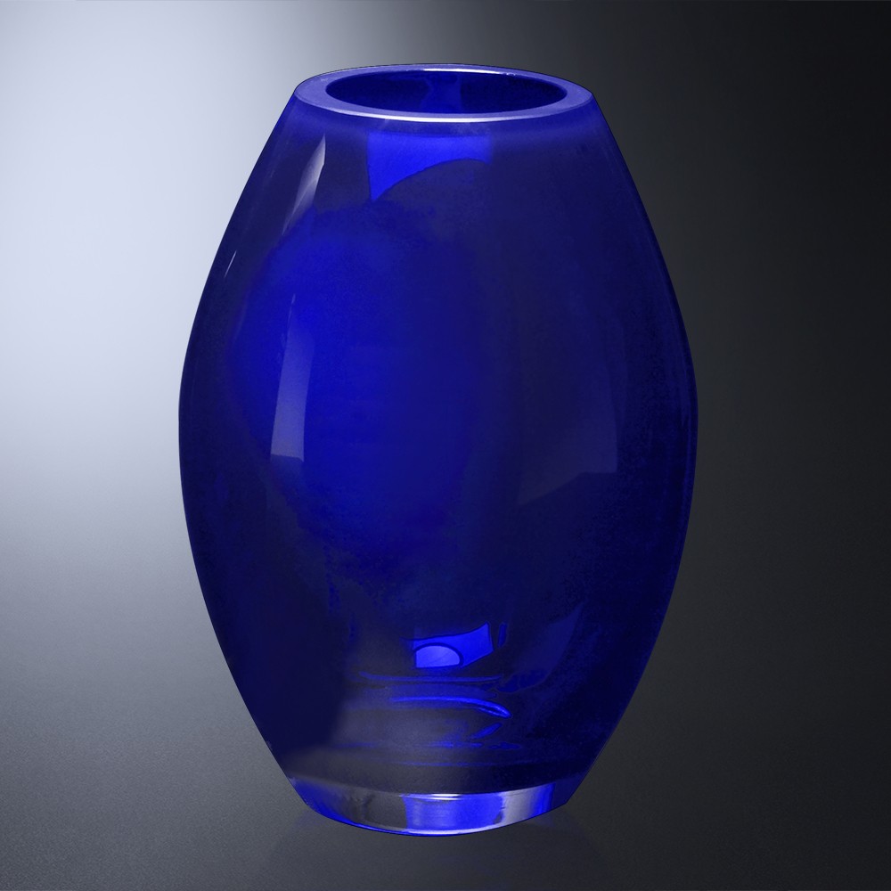 Picture of Cobalt Barrel Vase 10-1/2"
