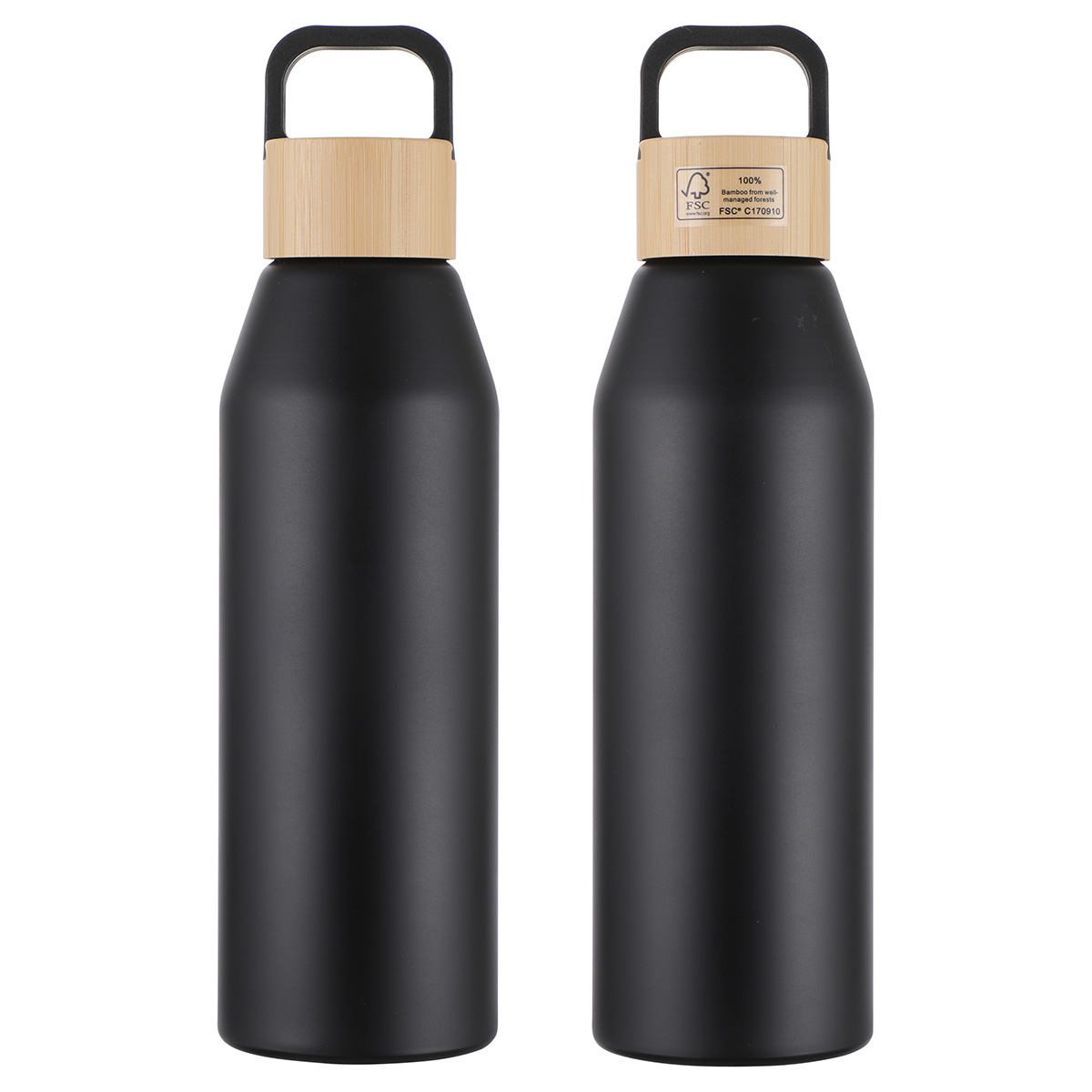 Picture of Clive 24 oz Recycled Aluminum Bottle with Bamboo Lid