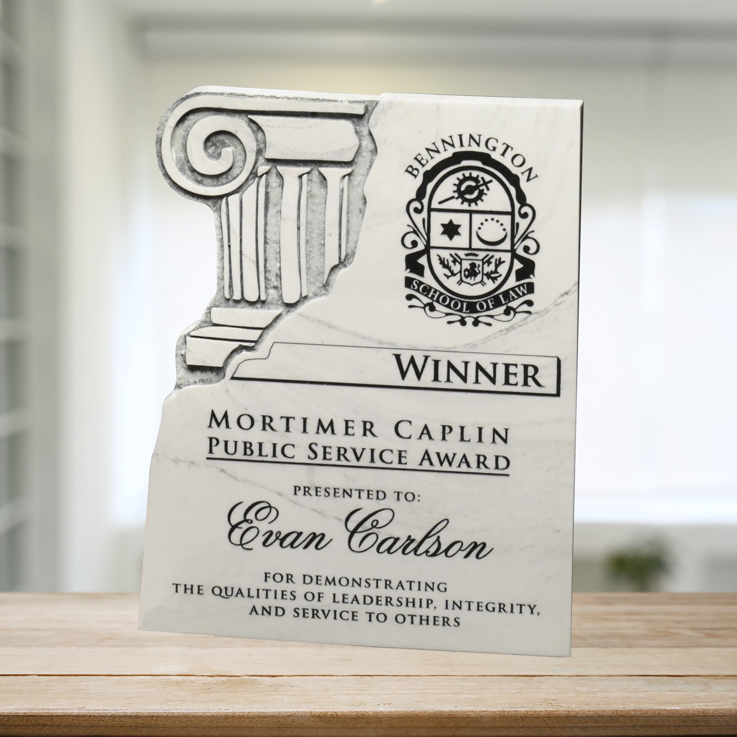 Picture of Chiseled Column Plaque 9" x 12"