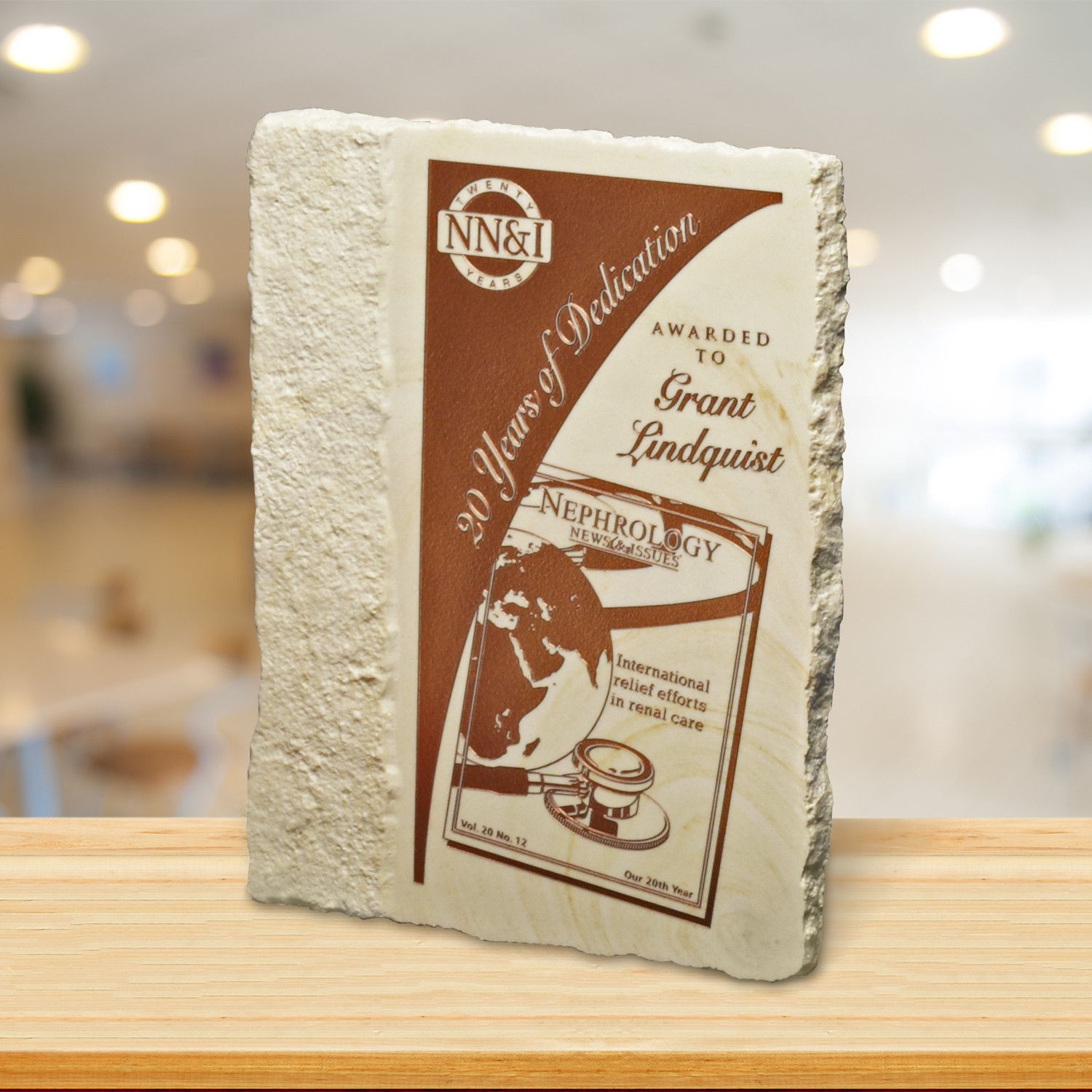 Picture of Accent Limestone Plaque 9" x 12"