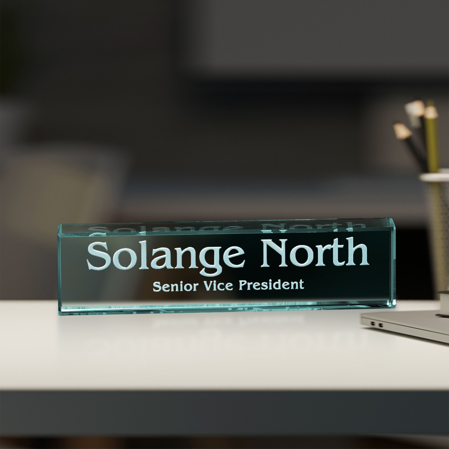 Picture of Jade Nameplate 8" W